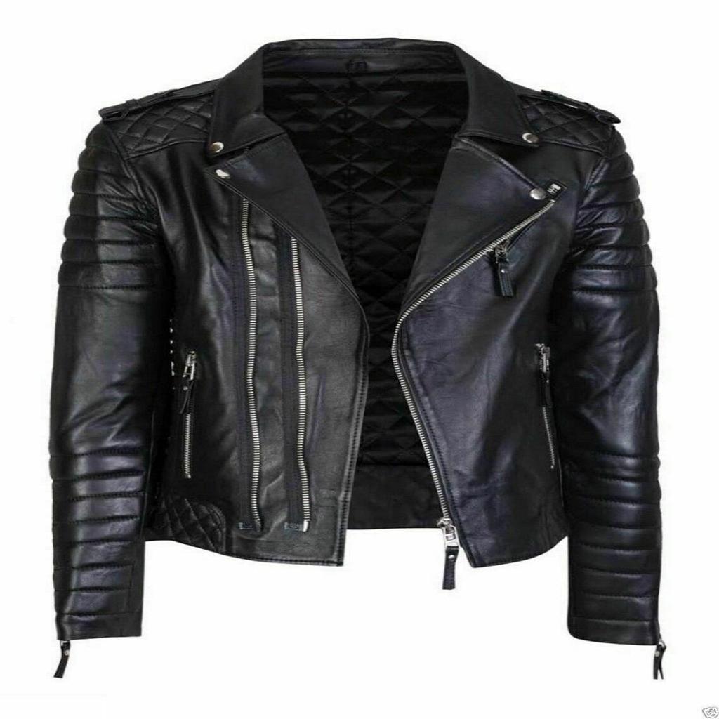 NOORA Men's Real Leather Jacket ST061