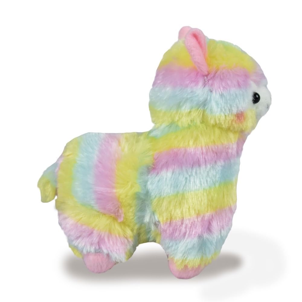 Amuse Alpacasso ST Rainbow Plush Total Length 16cm 703757 Toy, Approx.