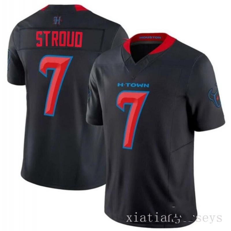 Retro Houston Texans Football Jersey - Stroud 7 3 24 51 12 Mens Sports Uniform