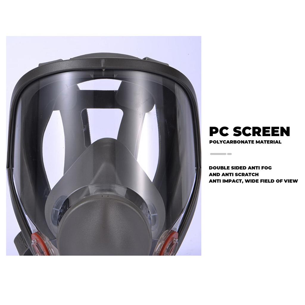 Plynová maska Sprejová barva Chemické pesticidy Protiplynová Velká maska Široké zorné pole Ochrana proti prachu Plynová maska