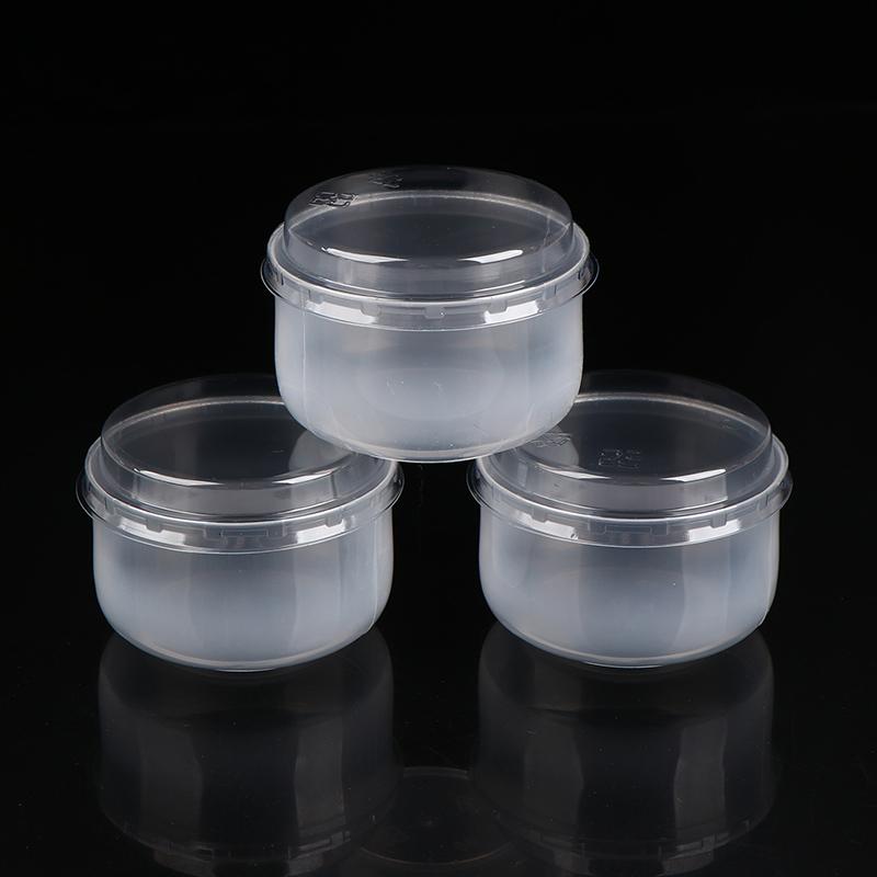 10Sets Transparent Baking Pudding Cup Japanese Caramel Pudding Beaker High Temperature Resistant Pudding Beaker With Lid