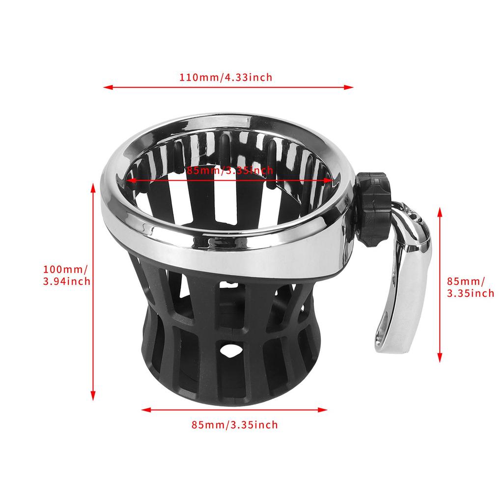 Porta-copos para Motocicleta para Honda Gold Wing GL1800 e Harley - Design de Cesta de Malha