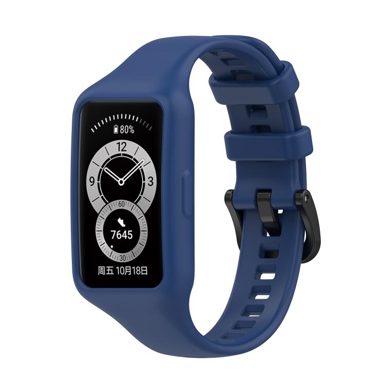 For Huawei Band 7 / 6 Pro / 6 / Honor Band 6 Universal Integrated Silicone Watch Band