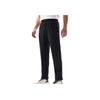 Li Ning Sports Trend Series Solid Color Mid Waist Breathable Versatile Loose Sports Long Pants Unisex Bottoms Black AYKV189-2