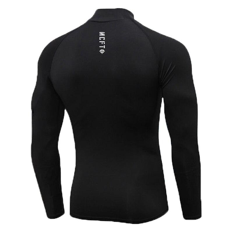 Muscleguys Primavera e Autunno Stretch Abbigliamento Professionale da Corsa Fitness Magliette Sportive da Allenamento a Maniche Lunghe ad Asciugatura Rapida da Uomo