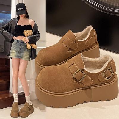 Mode Tendance et polyvalente Chaussures décontractées pour femmes à semelles épaisses de haute qualité 2025 Nouveaux Mocassins Automne Hiver Confortables