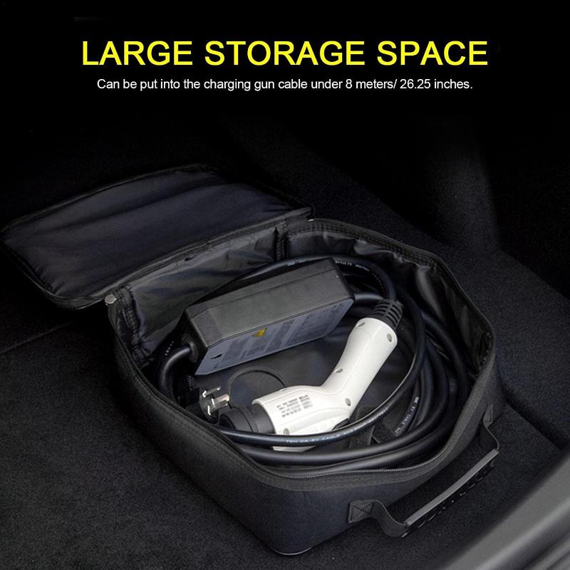 KD Willmax EV Charger Cable Bags Storage & Organizer for Cables Cords Multi Purpose Car & Bike