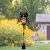 Owl Wind Chime Wall Art Hanging Decoration for Backyard Owl Windbell Indoor Outdoor Wall Sculpture for Bedroom Balconies