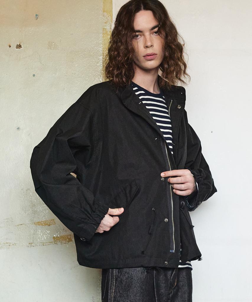 Union Balant Fishtail Short Jacket Black