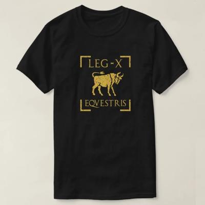 Legio X Equestris Vexillum Bull Emblem  Julius Caesar RoUnisex Legion TShirt 100 Cotton ONeck Short Sleeve Casual Unisexs Tshirt