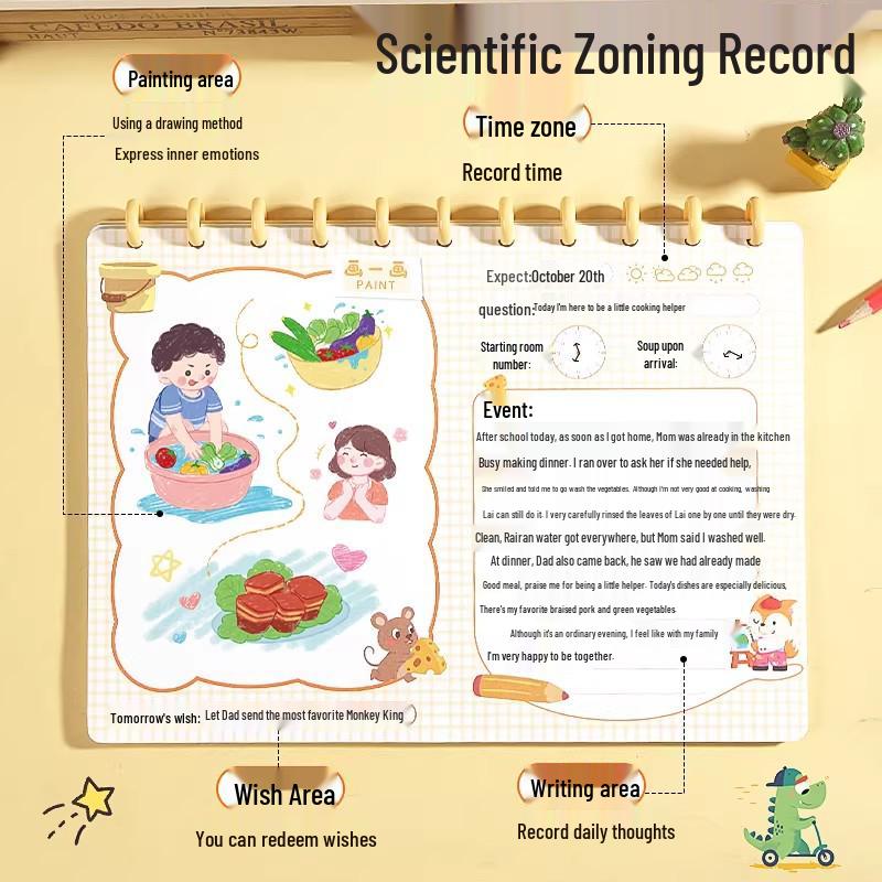 Kindergarten Drawing Diary: Picture-Based Writing Book for Primary Students