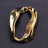 5pcs Gold Color Various Irregular Circle Pendants Women Men Necklace Charms Stainless Steel Pendant Jewelry Making Accessories