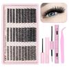 30D40D Dense European American Single Cluster Eyelash Glue Style 60D80D Large Capacity