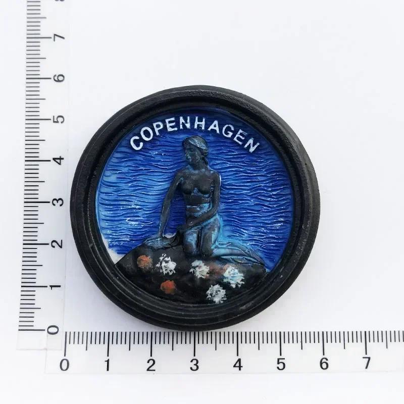 Nordische Dänemark Kühlschrankmagnete Dekorative Kunsthandwerk Sammlung Geschenk Kopenhagen Royal Crown Tourismus Memorial Kühlschrankaufkleber