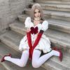 Gothic Halloween Bloody Doll Costume Dress Women Cosplay Sweet Lolita Maid Punk Style 2025