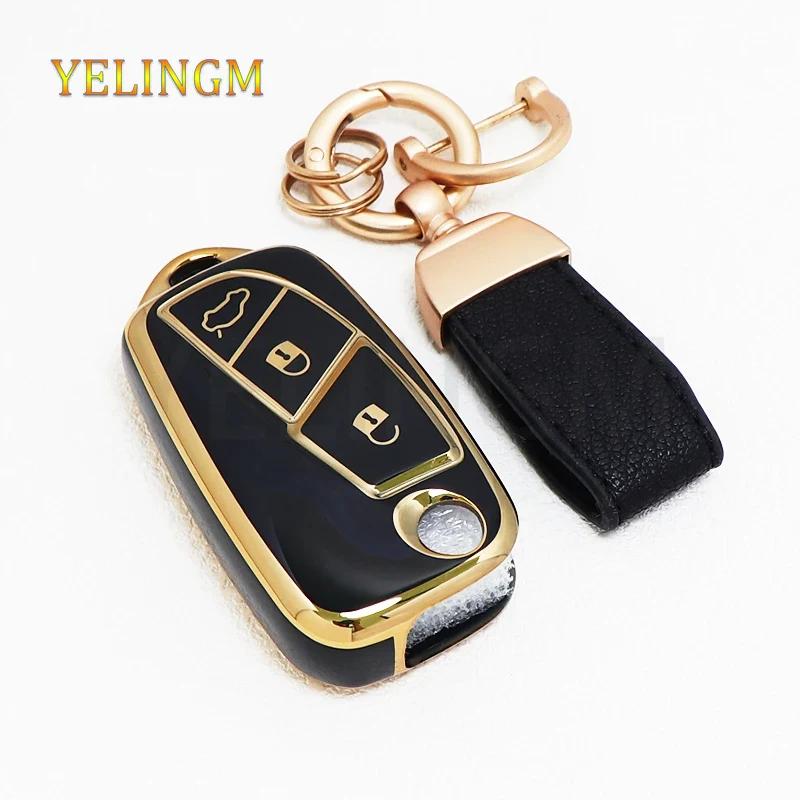 Fashion New Tpu Shell Fob Bag For Fiat 500 Panda Stilo Ducato Punto Doblo Bravo Car Flip Key Case Cover Protected Accessories