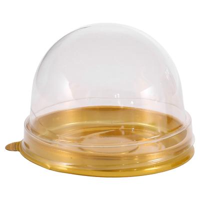 ABWR-450 Pcs Clear Plastic Mini Cupcake Boxes Muffin Pod Dome Muffin Cake Container Box Individual Cupcake Dessert Container