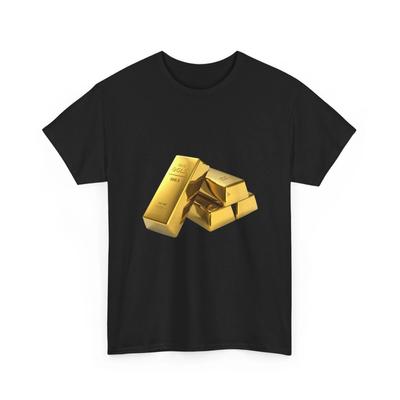 Goldbarren Grafik T-Shirt | Stapel Goldbarren T-Shirt, Geld Reichtum Vermögenswerte Shirt
