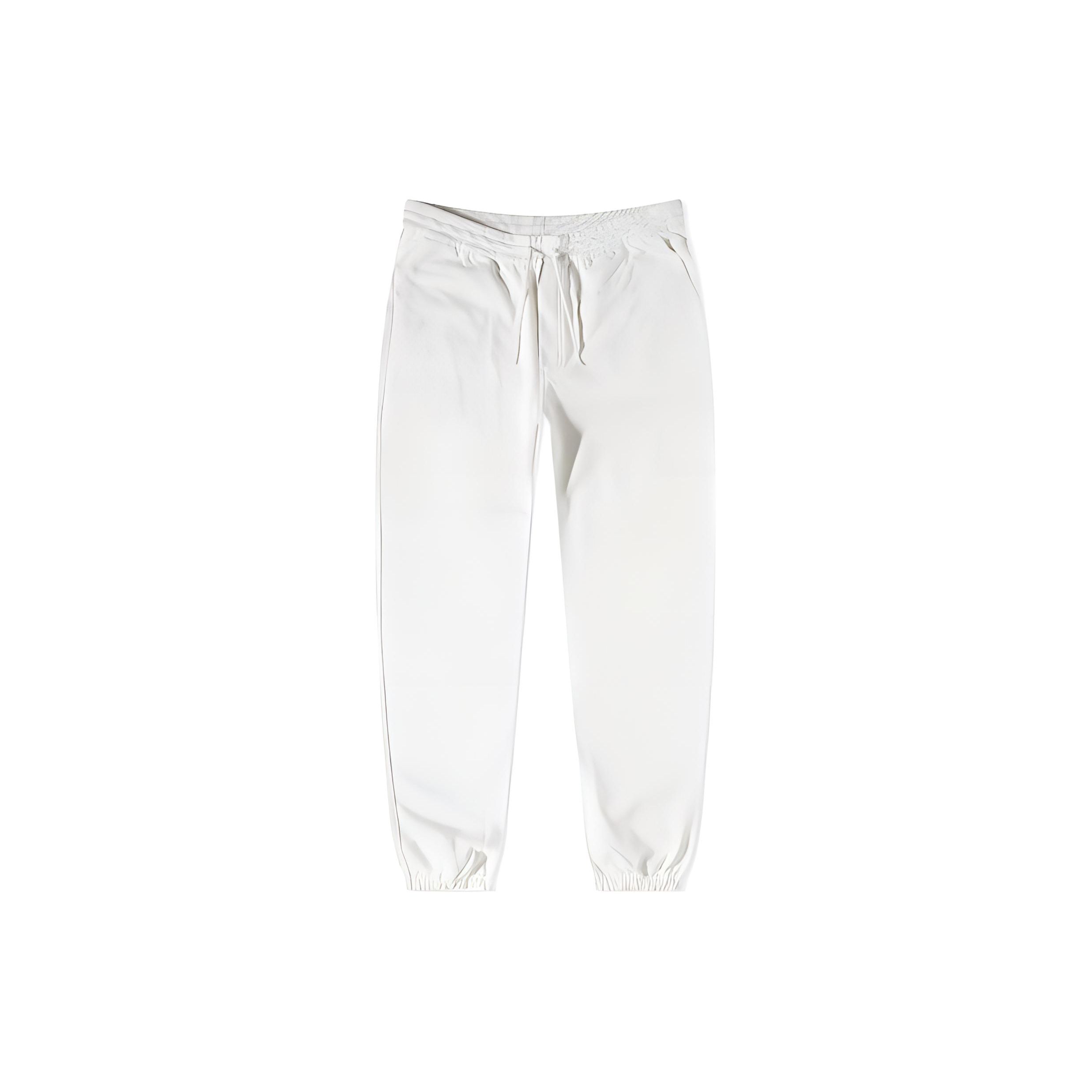 

Y-3 Solid Color Drawstring Cuffed Casual Pants Men bottoms White IL1785 M
