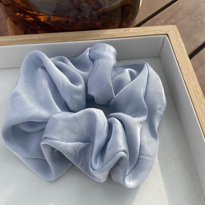 Korea Blumen Schleife Scrunchies für Frauen Satin Langes Band Pferdeschwanz Schal Mädchen Haargummis Druck Elastische Haarbänder Accessoires