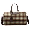 Fashionable Retro Striped Plaid Household Clothing Storage Bag for Going Out for Fun Large Capacity Travel Bag Can Be Used To Pull Rod