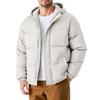 Men's Oversized Casual Down Jacket With Long Sleeves And Hood