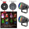 16 Patterns Christmas Projector Lights Rotatable Christmas Decoration Outdoor/Indoor Led Projector for Holiday Party Xmas Decor