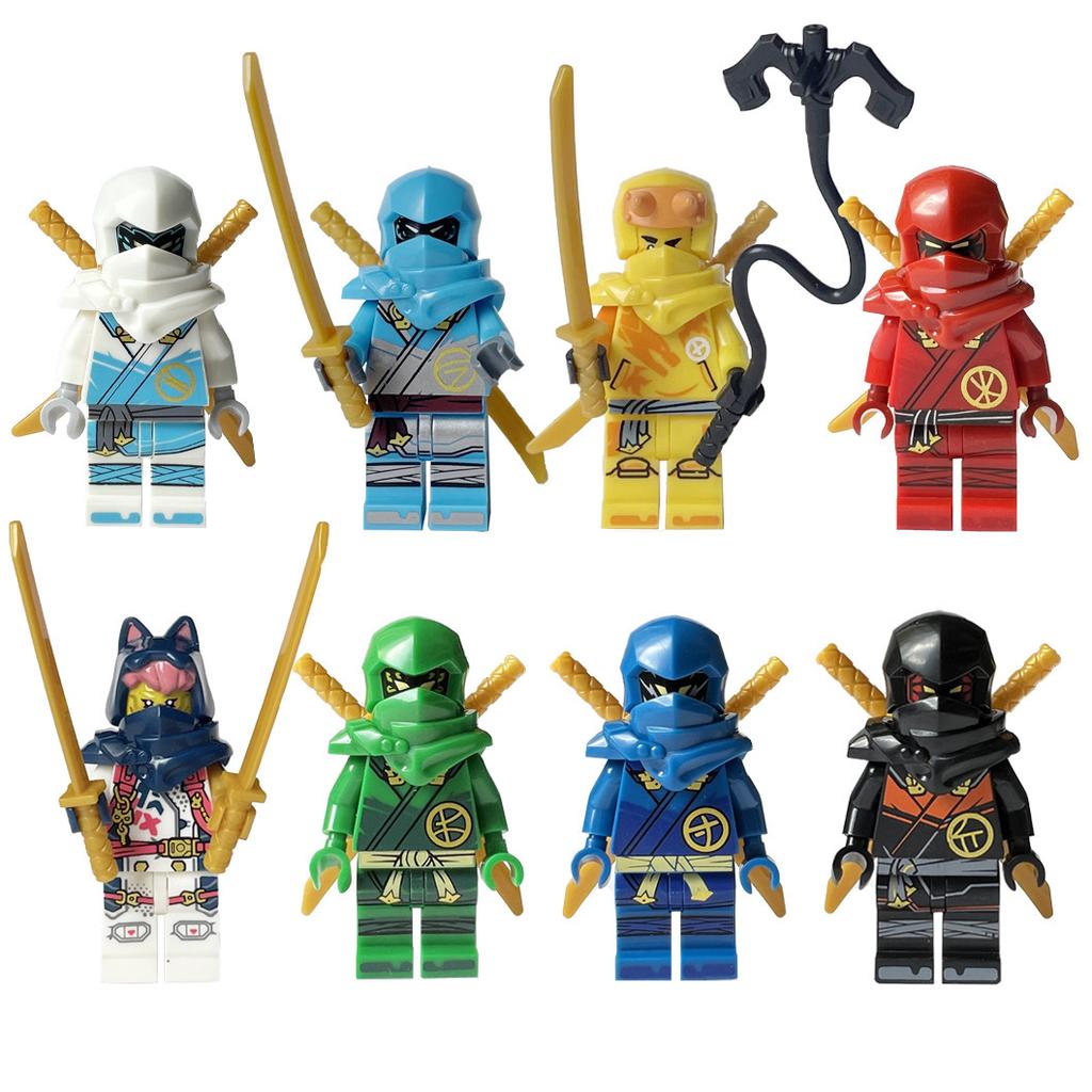 Ninja Hero Police Firefighter Minifigure Building Blocks Set, City World Educational Puzzle Bricks Toy for Boys Girls