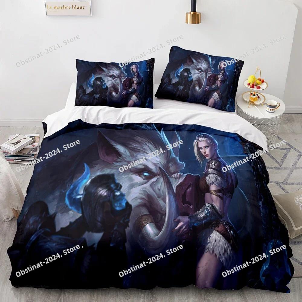 3D Print League of Heroes Bedding Set Single Twin Full Queen King Size Game Anime Bed Set Aldult Kid Bedroom Duvet Cover Sets