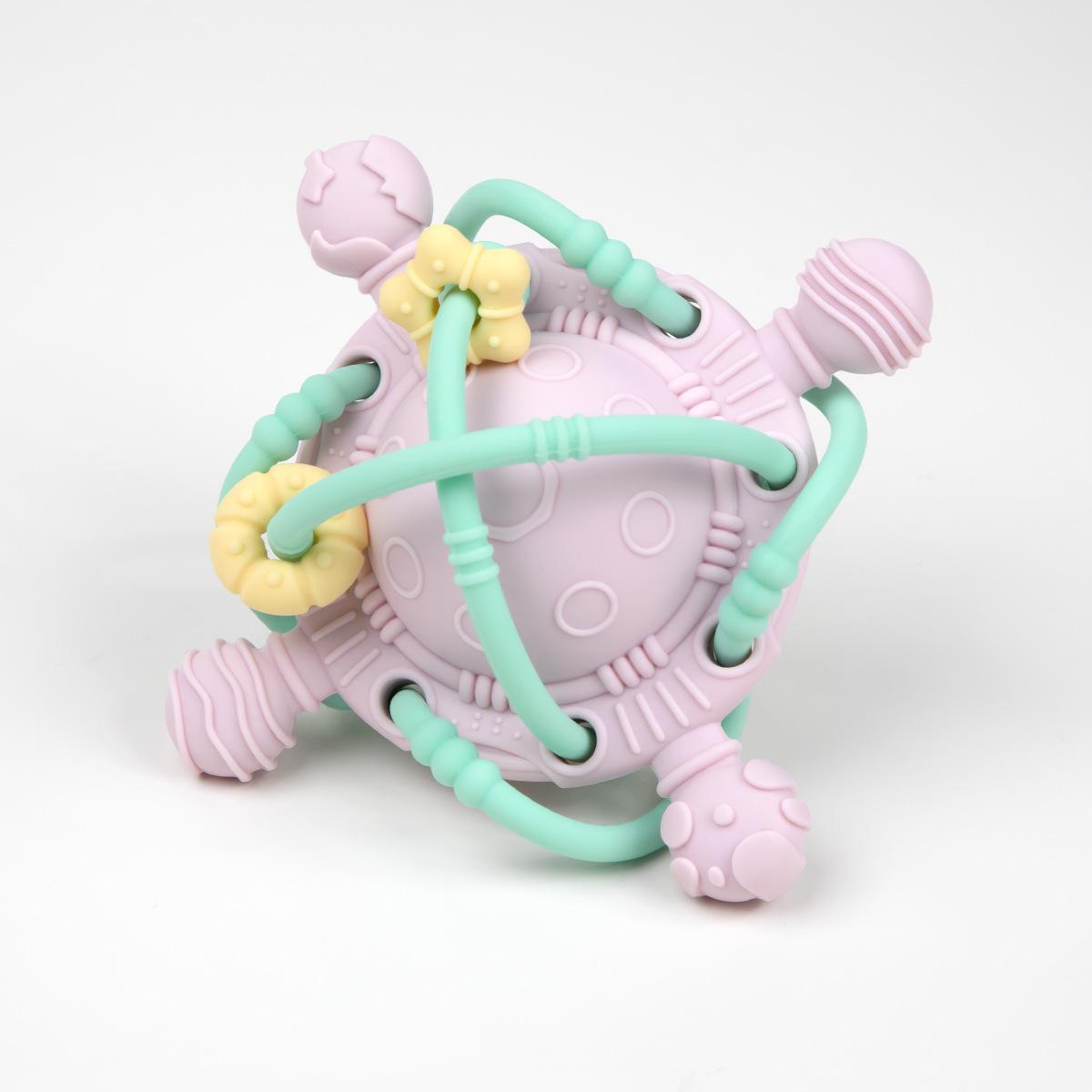 Manhattan Rattle Grasping Ball Toy & Teether for Babies 0-3 Years - Early Education Toy