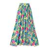 Spot European and American New Flower Decorative Printed One-piece Swimsuit Women's Beach Vacation Set