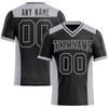 Custom American Football Jersey Black White Men Women Kids Personalized Printed Team Name Number Sports Uniform Fans Gift