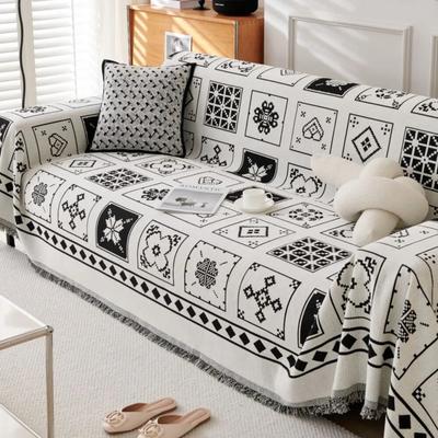 Pyłoszczelna, antypoślizgowa, chroniąca przed zarysowaniami sofa, koc piknikowy, czterosezonowy koc na trzyosobową sofę, miękki pokrowiec na sofę Chenille