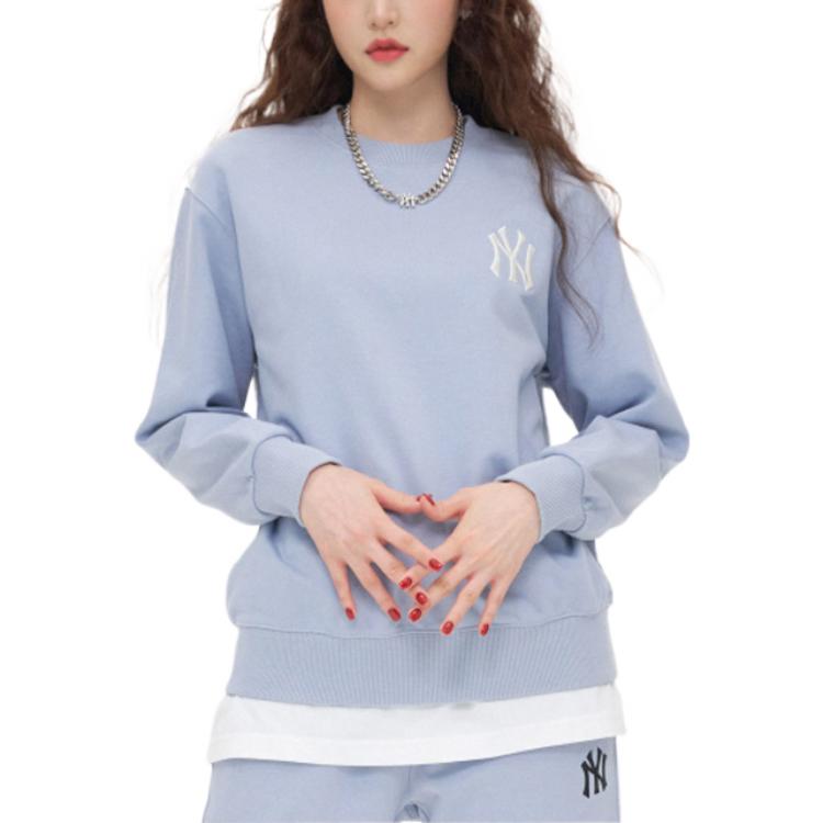 MLB Sweatshirts Unisex Blue Crew Neck Moderate Regular 3AMT00221-50BLL