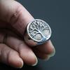 Punk Stainless Steel Tree of Life Ring Viking Amulet for Men Fashionable Jewelry Classic Male Accessory