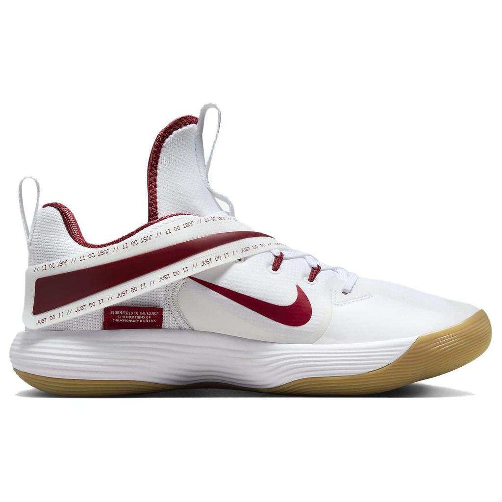 Nike React HyperSet LE White Team Crimson Men's Indoor Court Shoes DJ4473-101