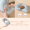 Almohada cervical Cluoling, portátil, de aire, inflable, ligera, para viajes