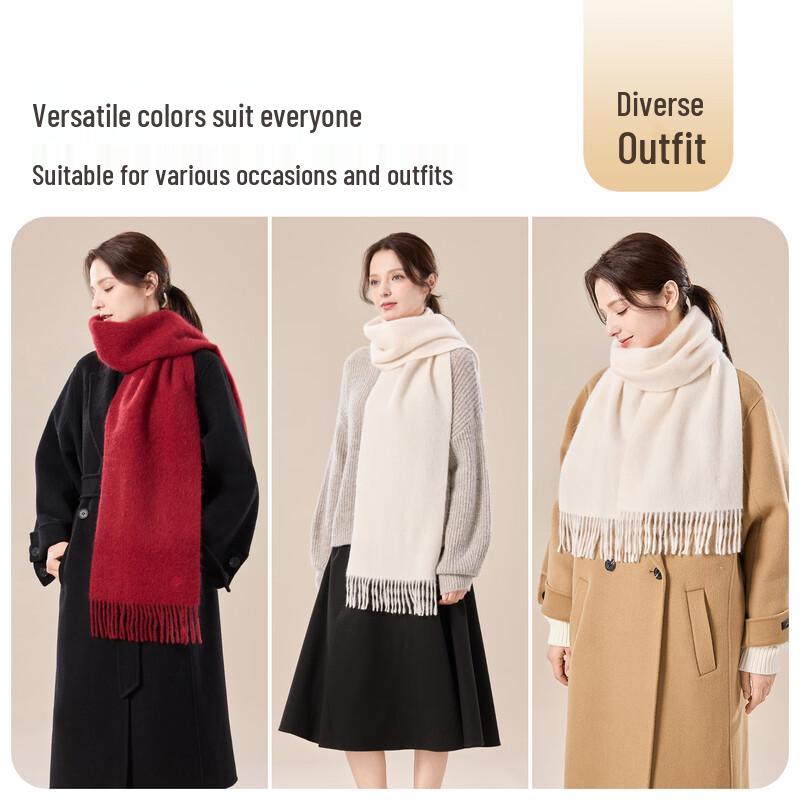 JIUMU Women's 100% Cashmere Scarf and Shawl