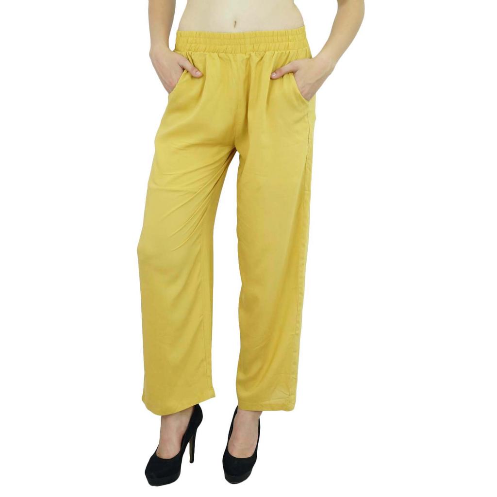 Bimba Women Long Pajama With Pockets Modal Cotton Night Pyjama Sleepwear