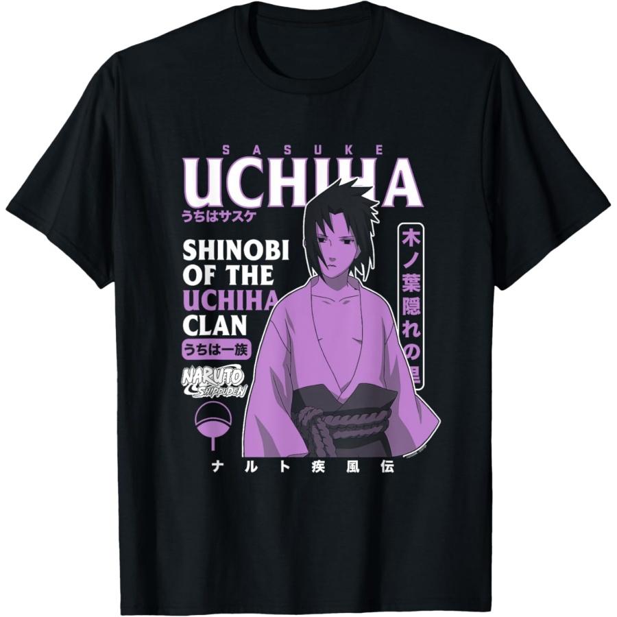 

Naruto Shippuden Sasuke Text Overload T-Shirt(1) XXXXXL чорний
