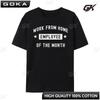 Work From Home Employee Of The Month Cute 2025 Red And Black Graphic Printed T Shirt Mens Clothing 2025 Vegan