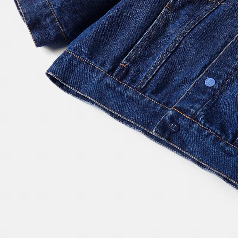 MQDMINI Boys' Blue Bear Denim Jacket