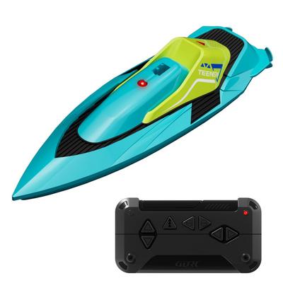 Mini Barcă RC, Mini Barcă cu Răsucire Specială, Funcție de Întoarcere la o Singură Atingere, Barcă Mică RC, Motoscapă, Jucărie, Activități Părinte-Copil, Barcă Electrică RC (albastru)