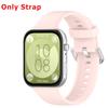Silicone Watch Strap + Protective Case For Huawei Watch Fit 3 Watchband Bracelet Band Correa Screen Protector Cover Shell