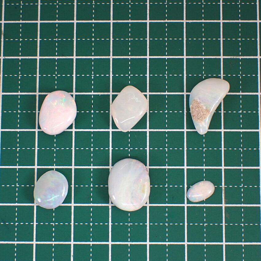 [Used] Opal and Other Loose Stones 6pc/g531-21
