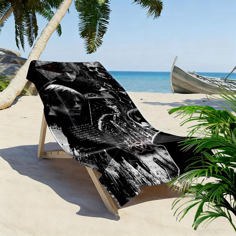Leon Kennedy Print Beach Towel, Large Soft Quick Dry Towel for Beach Camping Swimming