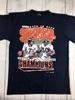 VGC! VTG Broncos Back To Back Champions 1998 T-Shirt Elway Davis Navy *Sz Large