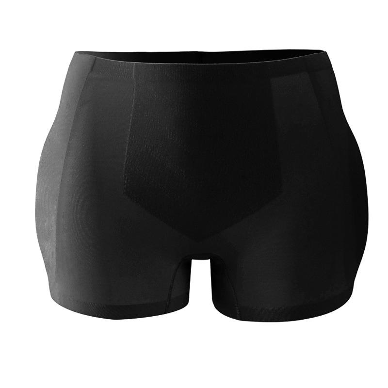 

High Waist Seamless Butt Lifting Tummy Control Anti Exposure Invisible Daily Wear Polyester Shape Safety Short S чёрный