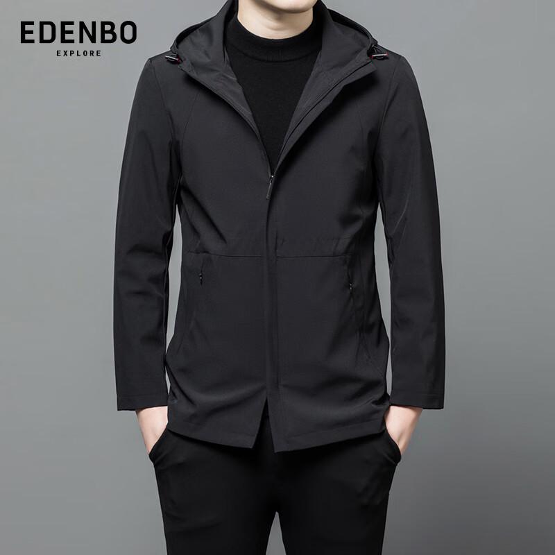 Edenbo Men s Casual Hooded Windproof Jacket 3XL