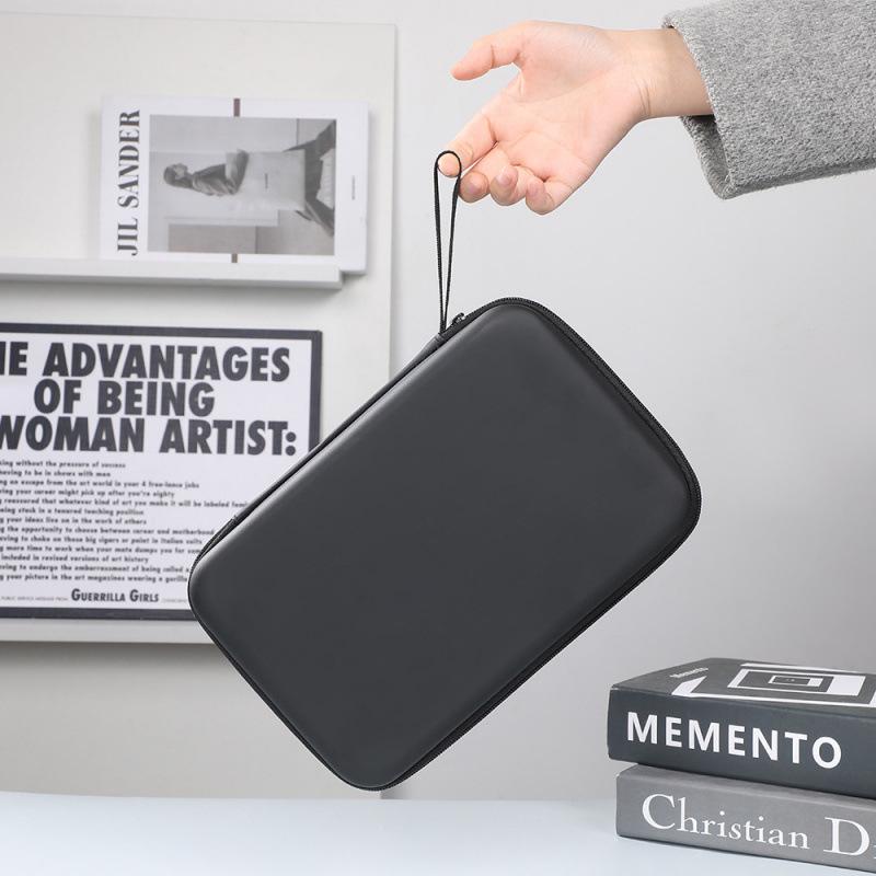 Durable Hard Shell Square Table Tennis Racket Bag - Portable Storage Solution